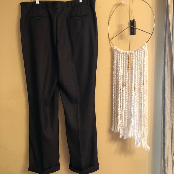 Stafford Classic Fit Dress Pants Pleated Cuffed - Picture 2 of 8